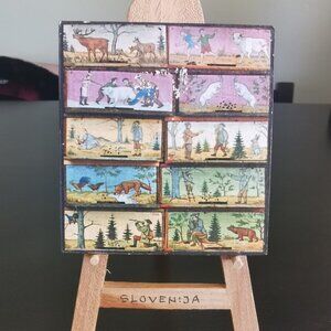 Slovenija Wood Shelf Decor 6"